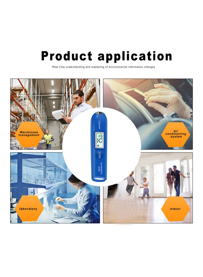 Temperature Measuring Pen With LCD Display Blue - Image 4