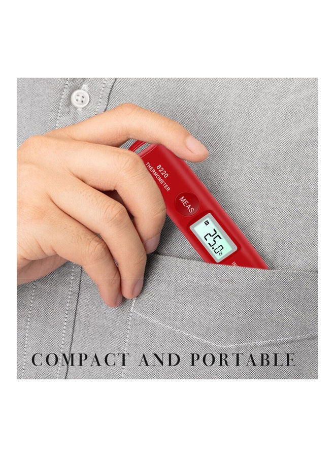 Temperature Measuring Pen With LCD Display Red  - Image 2