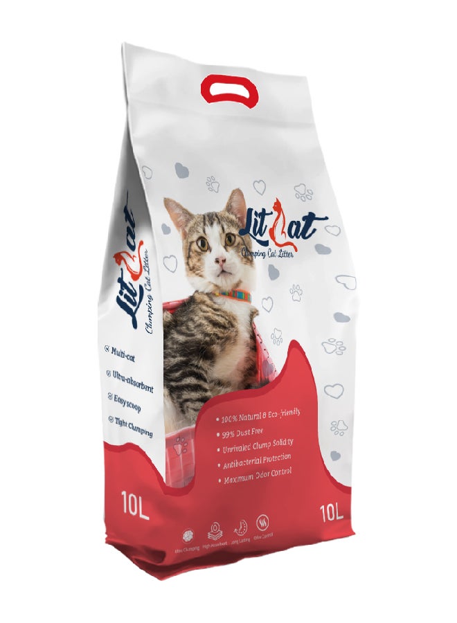 LitCat Ultra Clumping Cat Litter Unscented Multicolour 3x10Liters  - Image 2