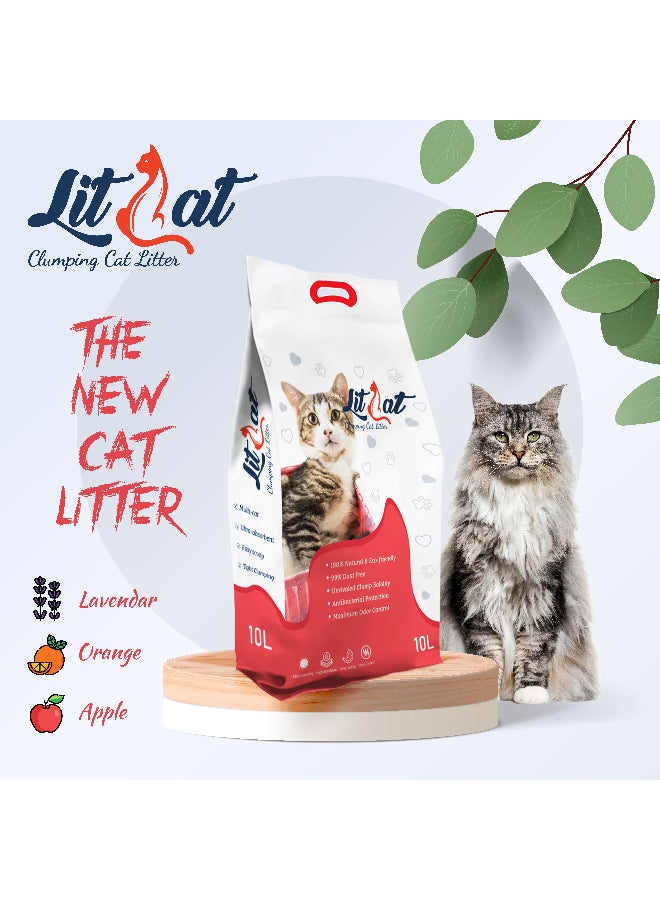 LitCat Ultra Clumping Cat Litter Unscented Multicolour 3x10Liters  - Image 3