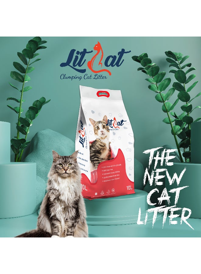 LitCat Ultra Clumping Cat Litter Unscented Multicolour 3x10Liters  - Image 4