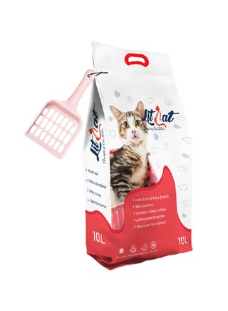 Clumping Cat Litter With Scoop Multicolour 10Liters - v1631709052/N50876690A_1