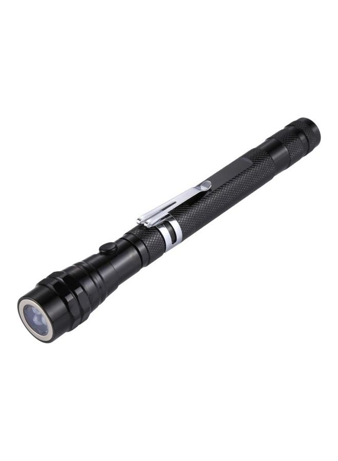 BGM 3-LED Flashlight With Extending Magnetic Pick-Up Tool Black  - Image 1