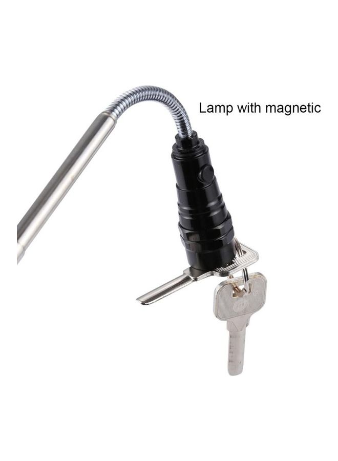BGM 3-LED Flashlight With Extending Magnetic Pick-Up Tool Black  - Image 4