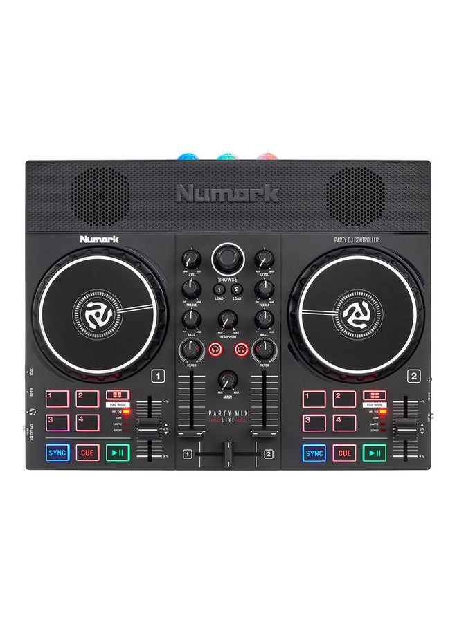 Numark - Party Mix Live DJ Controller with Built-In Light Show and Speakers - Image 1