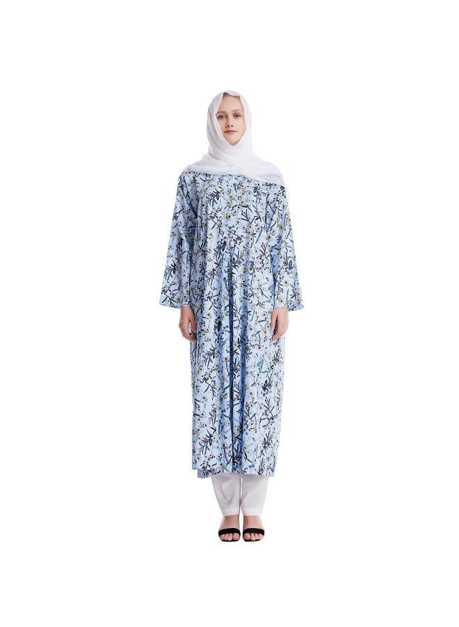 Hanyimidoo Printed Long Kurta And Pants Set Multicolour  - Image 1