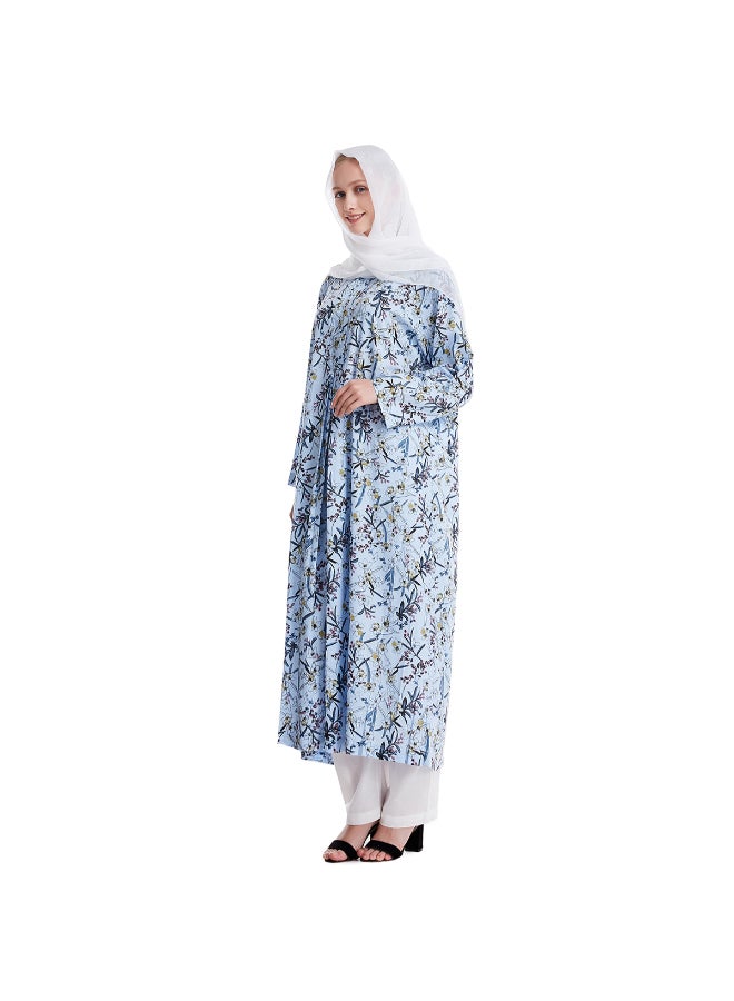 Hanyimidoo Printed Long Kurta And Pants Set Multicolour  - Image 3