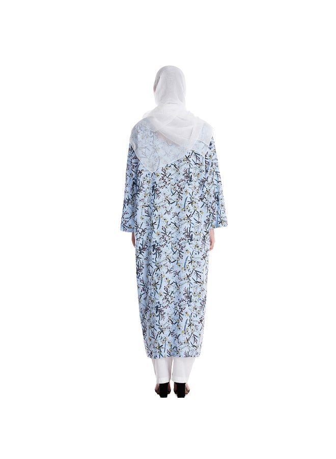Hanyimidoo Printed Long Kurta And Pants Set Multicolour  - Image 2