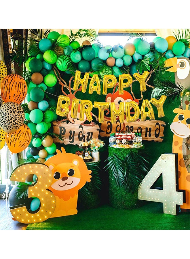 مجموعة بالونات بتصميم على شكل حيوانات الغابة - Image 5