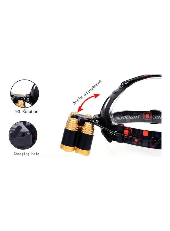 بي جي إم مصباح أمامي LED قابل لإعادة الشحن مزود بـ 4 أوضاع تركيز قابلة للتعديل أبيض دافئ - Image 5