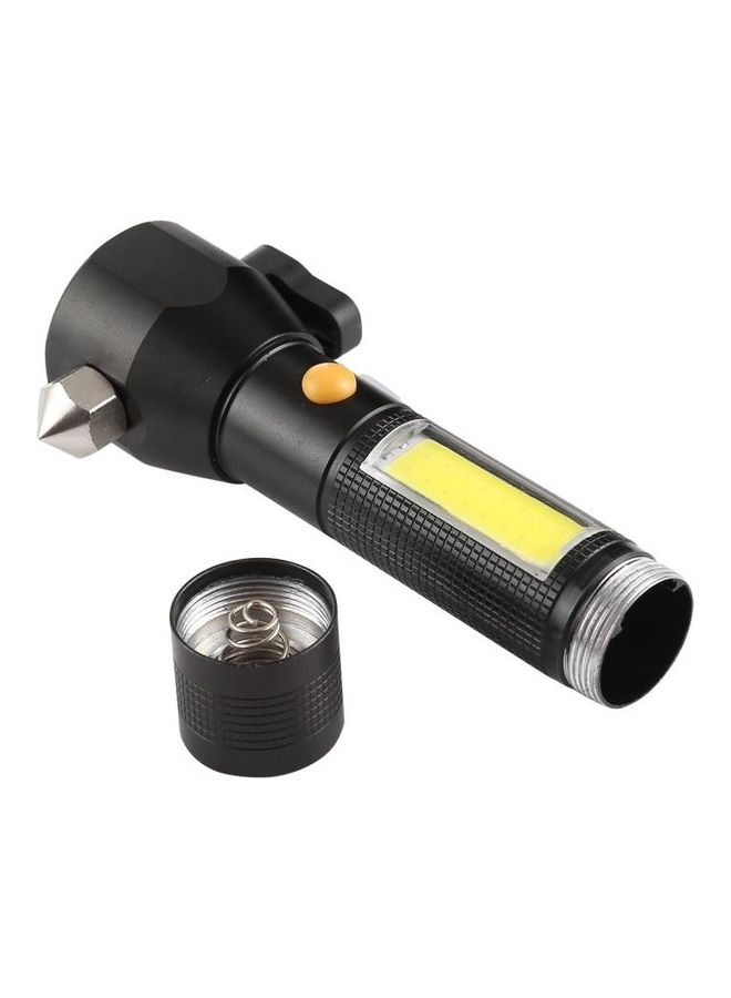 بي جي إم مصباح يدوي LED مضاد للماء بمعيار IPX4 وقدرة 10 وات وشدة سطوع 450 لومن بتصميم مطرقة أمان و3 أوضاع أسود - Image 3