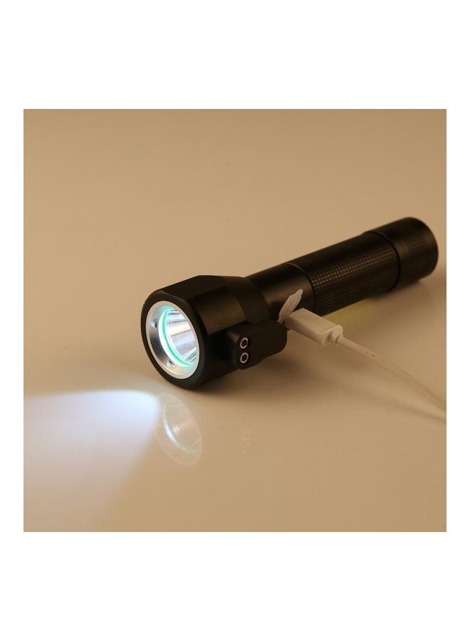 بي جي إم مصباح يدوي LED مضاد للماء بمعيار IPX4 وقدرة 10 وات وشدة سطوع 450 لومن بتصميم مطرقة أمان و3 أوضاع أسود - Image 5