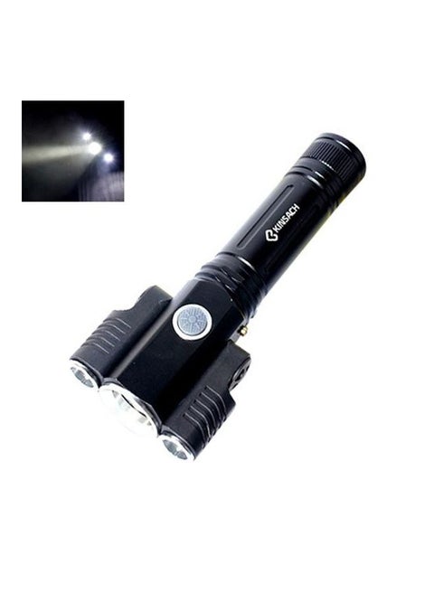 KS-739 Waterproof Fixed Focus LED Flashlight With 4-Modes Lithium Battery