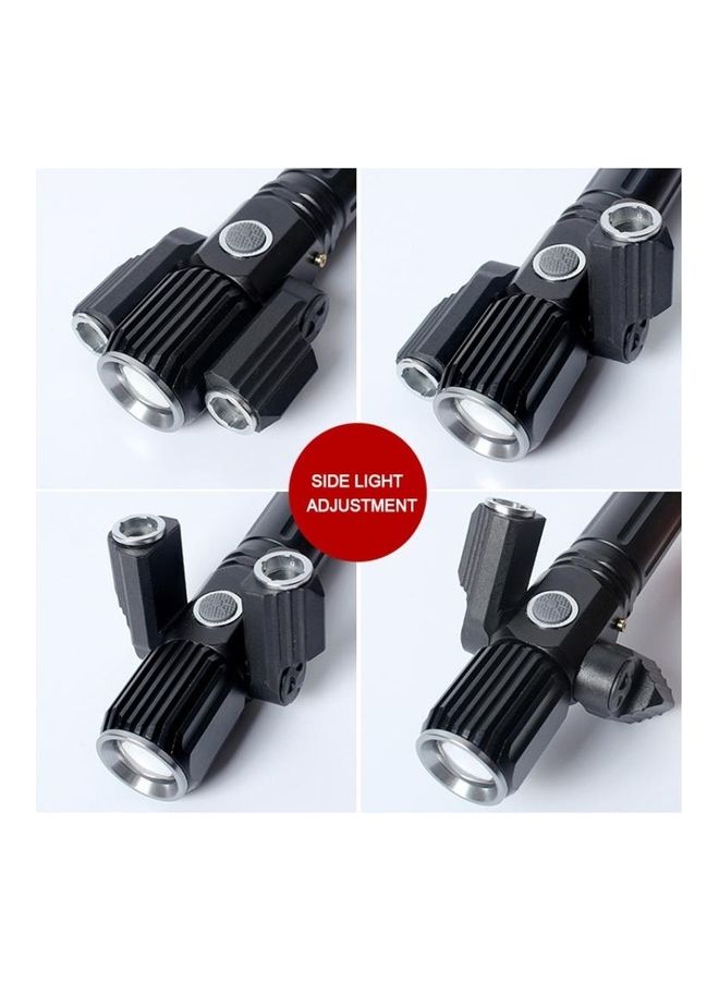 KS-739 Waterproof Fixed Focus LED Flashlight With 4-Modes Lithium Battery