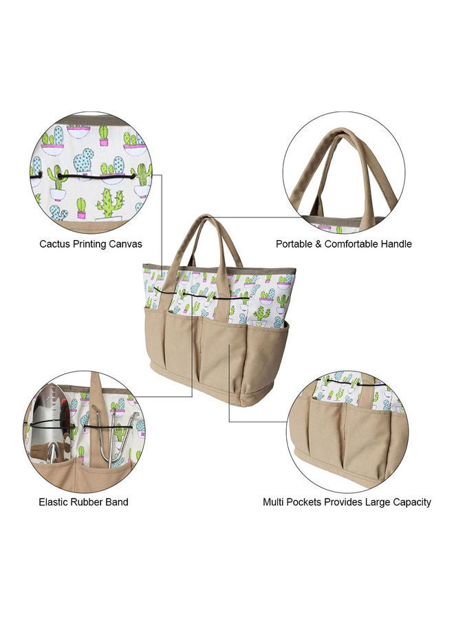 Garden Tool Tote Bag With Multiple Pockets Multicolour 43.00x1.50x30.00cm  - Image 5