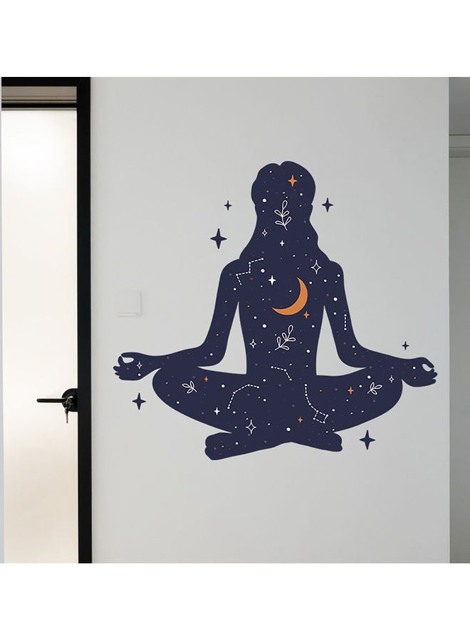 Aesthetic Sticker Wide Application PVC Yoga Meditation Wall Decals for Living Room Multicolor 53 x 57cm - Image 5