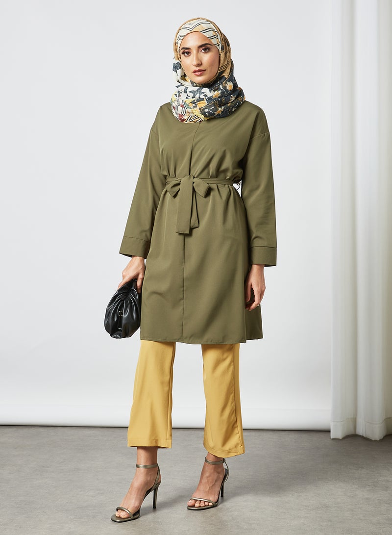 RAHA - 4-Way Stretch Modest Pants Yellow - Image 1
