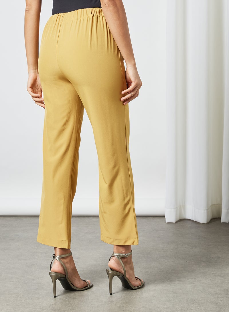 RAHA - 4-Way Stretch Modest Pants Yellow - Image 1