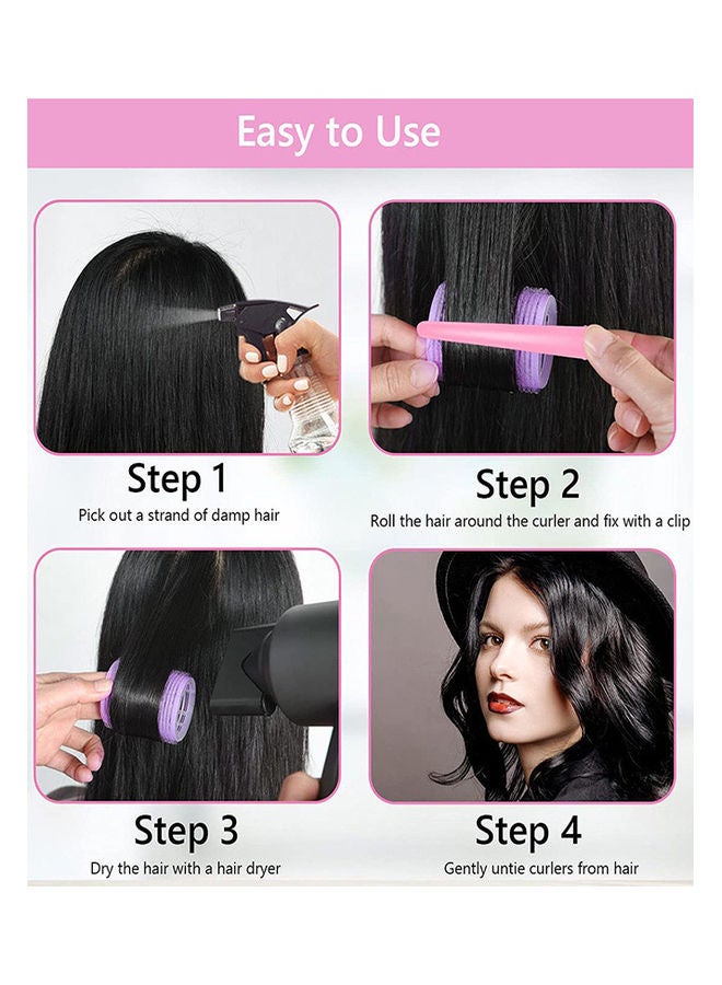 Generic - 48-Piece Self Grip Hair Roller With Clip Set Multicolour - Image 1