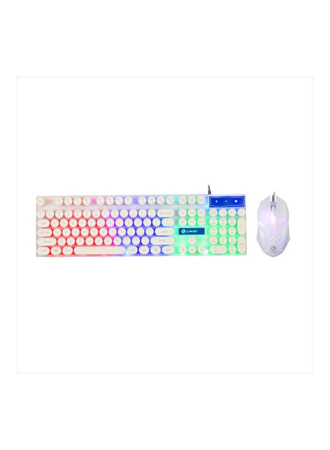 YONK Round Key Mechanical Backlight Wired Gaming Keyboard And Mouse Set - Image 1