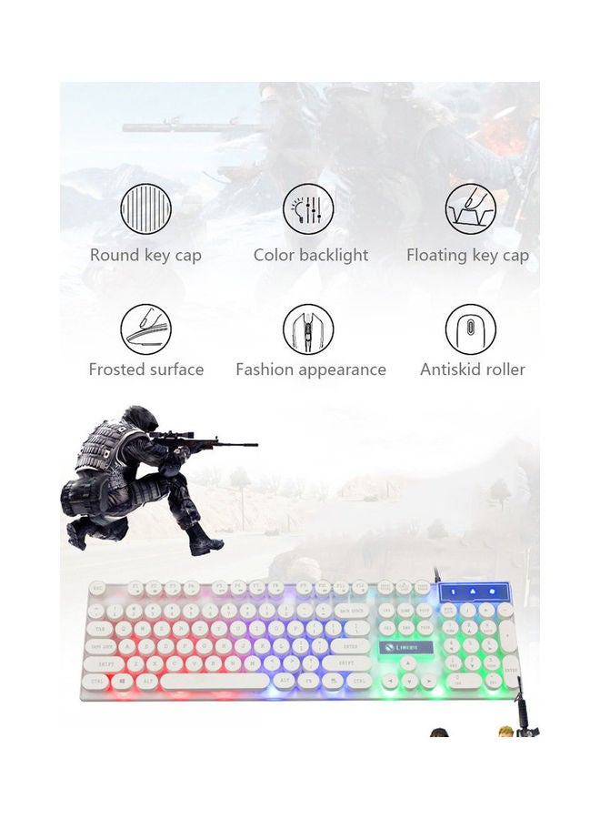 YONK Round Key Mechanical Backlight Wired Gaming Keyboard And Mouse Set - Image 3
