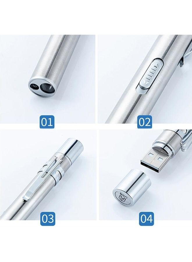 BGM LED Stainless Steel Pupil Pen Flashlight - Image 5