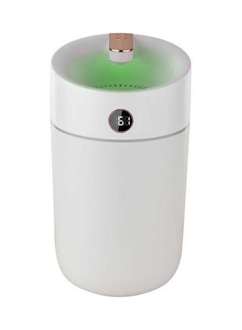 3L Large Capacity Cool Mist Air Humidifier Vaporizer with Real-Time Moisture Display Screen Colourful Night Light White