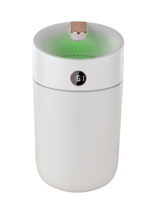 Generic - 3L Large Capacity Cool Mist Air Humidifier Vaporizer with Real-Time Moisture Display Screen Colourful Night Light White - Image 1
