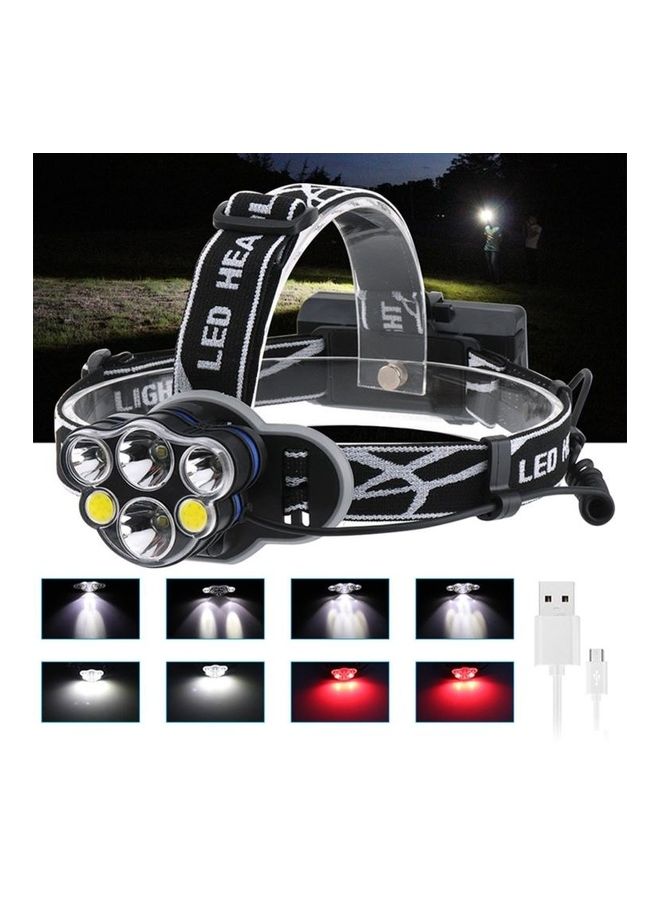 BGM - 6-LED Multi-Functional YWX USB Rechargeable Headlight - Image 1