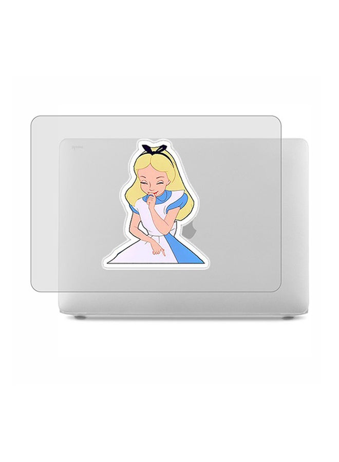 Theodor 2-Piece Printed Protective Hardshell Rubberized Case Cover For MacBook Air Silver - Image 1