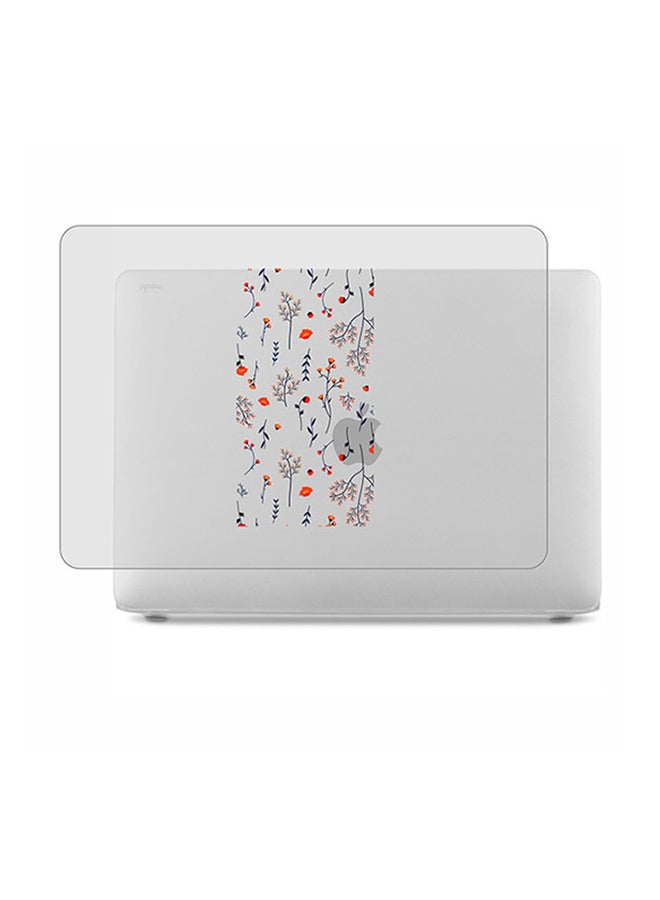 Theodor 2-Piece Printed Protective Hardshell Rubberized Case Cover For MacBook Air Silver - Image 1