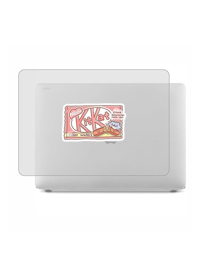 Theodor 2-Piece Printed Protective Hardshell Rubberized Case Cover For MacBook Pro Silver - Image 1