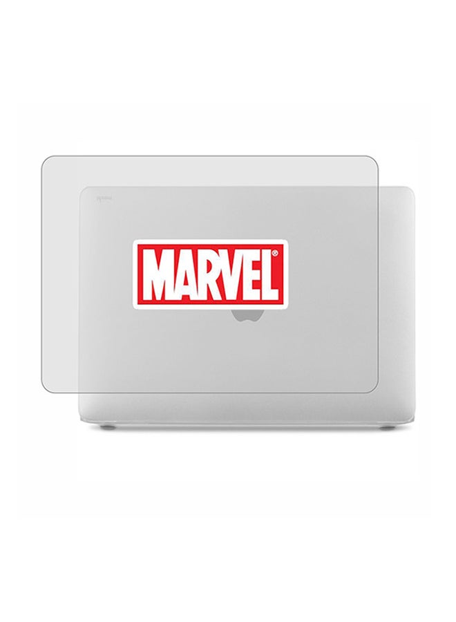 Theodor 2-Piece Printed Protective Hardshell Rubberized Case Cover For MacBook Pro Silver - Image 1