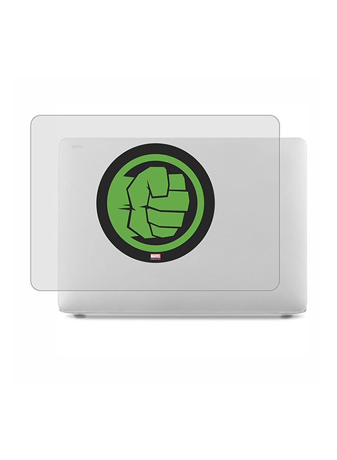 Theodor 2-Piece Printed Protective Hardshell Rubberized Case Cover For MacBook Pro Silver - Image 1