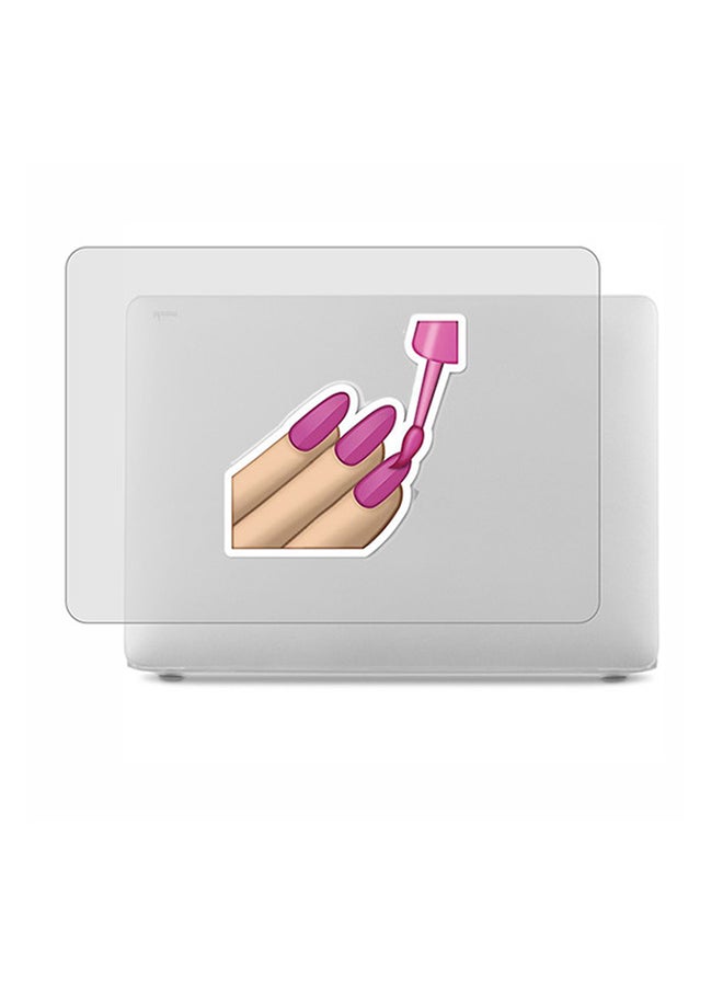 ثيودور غطاء حماية واق صلب مغلف بالمطاط مزين بطبعة لجهاز ماك بوك برو مكون من قطعتين - Image 1