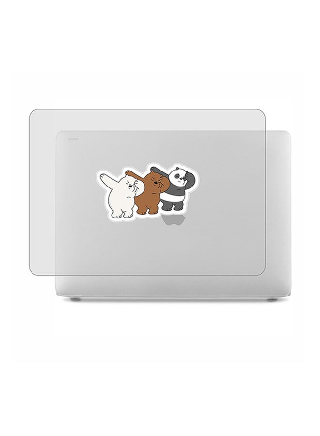 Theodor 2-Piece Printed Protective Hardshell Rubberized Case Cover For MacBook Pro Silver - Image 1