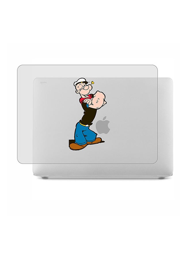 Theodor 2-Piece Printed Protective Hardshell Rubberized Case Cover For MacBook Pro Silver - Image 1