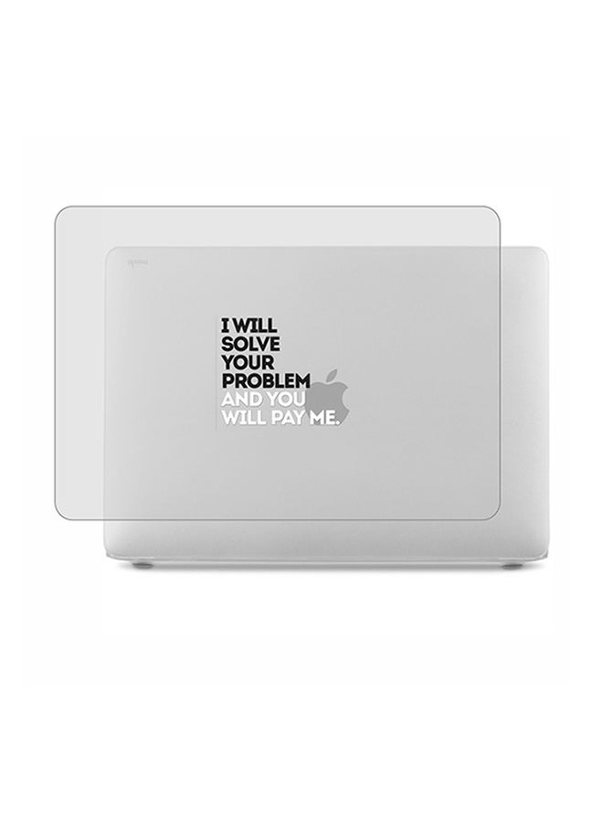 ثيودور غطاء حماية واق صلب مغلف بالمطاط مزين بطبعة لجهاز ماك بوك برو مكون من قطعتين - Image 1