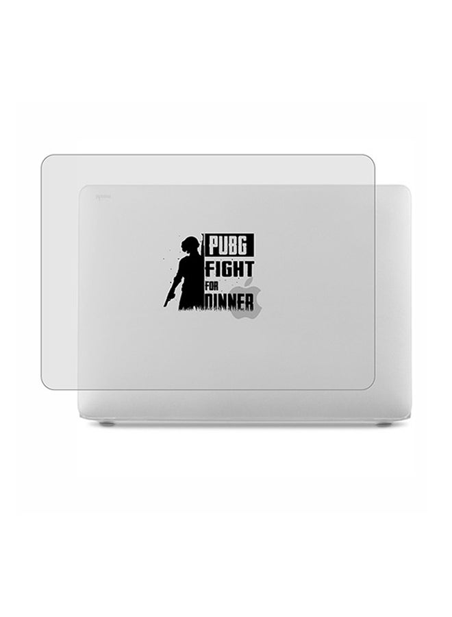 Theodor 2-Piece Printed Protective Hardshell Rubberized Case Cover For MacBook Pro Silver - Image 1