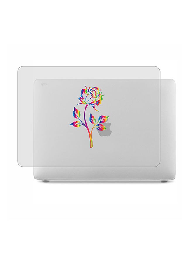 ثيودور غطاء حماية واق صلب مغلف بالمطاط مزين بطبعة لجهاز ماك بوك برو مكون من قطعتين - Image 1