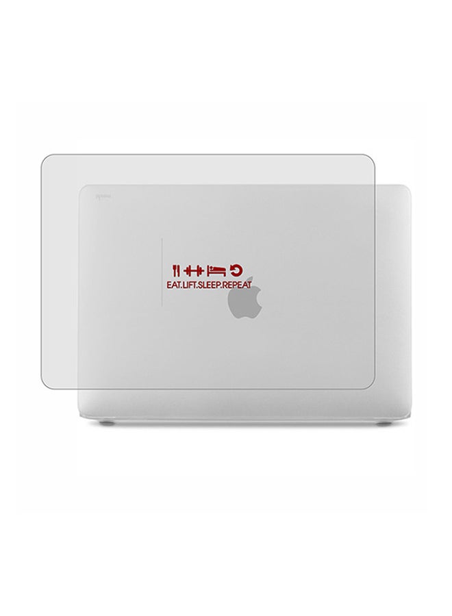 Theodor 2-Piece Printed Protective Hardshell Rubberized Case Cover For MacBook Pro Silver - Image 1