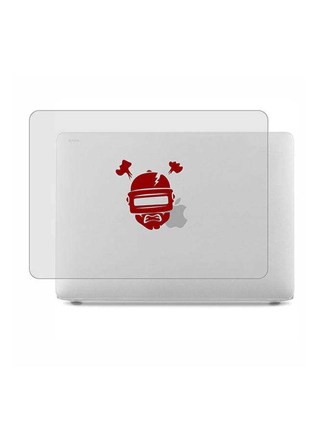 Theodor 2-Piece Printed Protective Hardshell Rubberized Case Cover For MacBook Pro Silver - Image 1