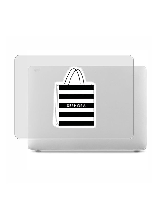 Theodor 2-Piece Printed Protective Hardshell Rubberized Case Cover For MacBook Pro Silver - Image 1