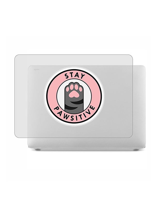 Theodor 2-Piece Printed Protective Hardshell Rubberized Case Cover For MacBook Pro Silver - Image 1