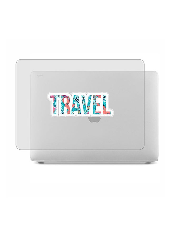 ثيودور غطاء حماية واق صلب مغلف بالمطاط مزين بطبعة لجهاز ماك بوك برو مكون من قطعتين - Image 1