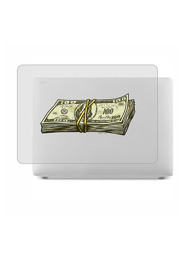 Theodor 2-Piece Printed Protective Hardshell Rubberized Case Cover For MacBook Pro Silver - Image 1