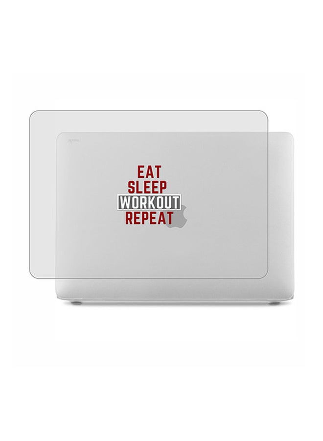 Theodor 2-Piece Printed Protective Hardshell Rubberized Case Cover For MacBook Pro Silver - Image 1