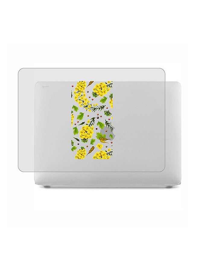 ثيودور غطاء حماية واق صلب مغلف بالمطاط مزين بطبعة لجهاز ماك بوك برو مكون من قطعتين - Image 1