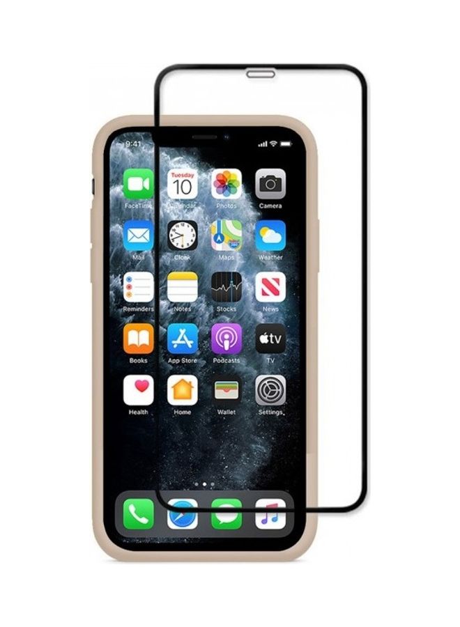 MARGOUN - 2-Pack Silicone Cover Case and Screen Protector for Apple iPhone 12 Pro Max Pink Sand/Clear - Image 1