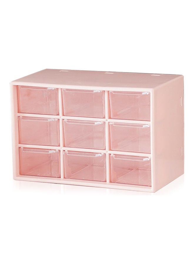 Generic 9 Drawer Storage Box Pink 17.90x9.90x11.80cm  - Image 1
